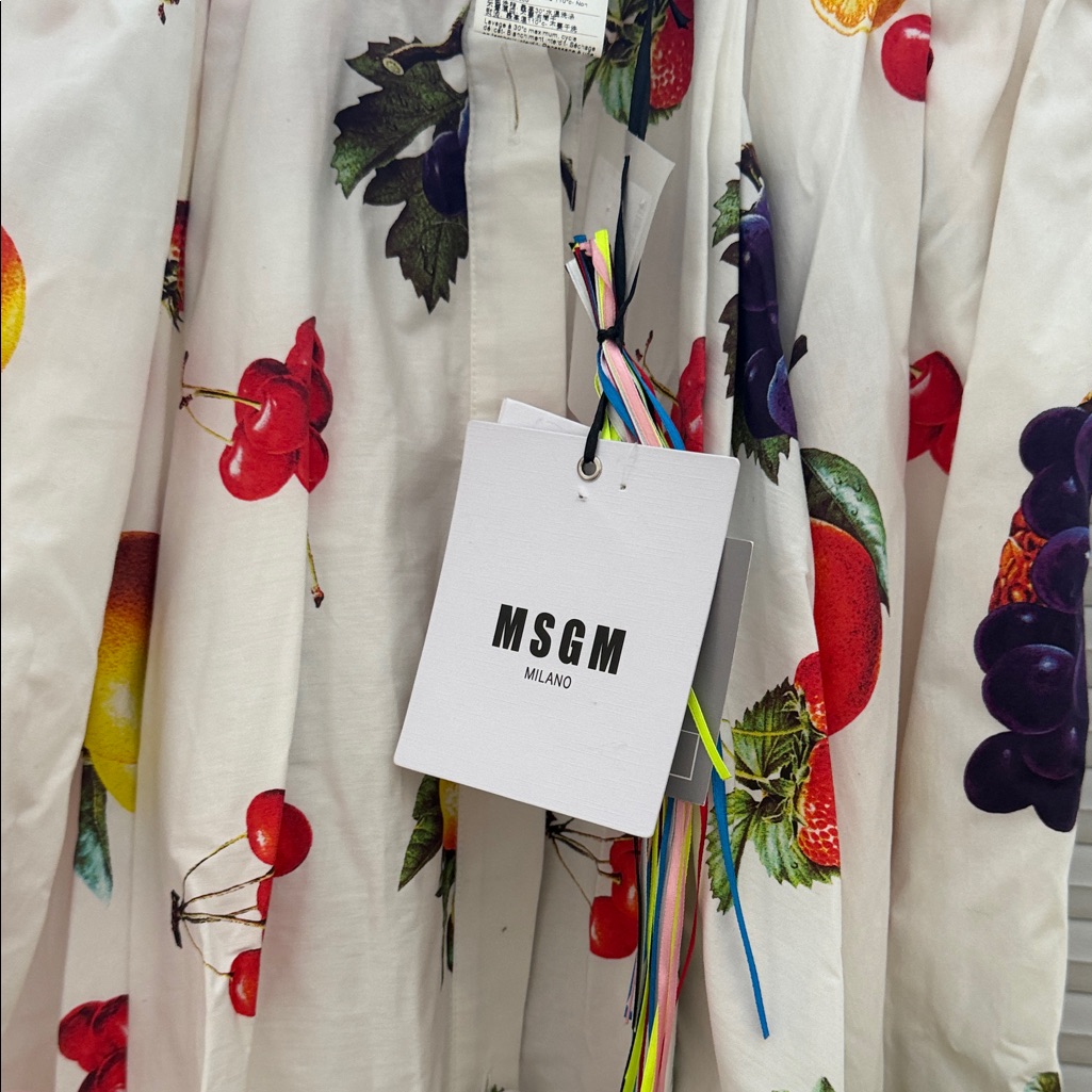 Msgm Fruit Pattern Skirt